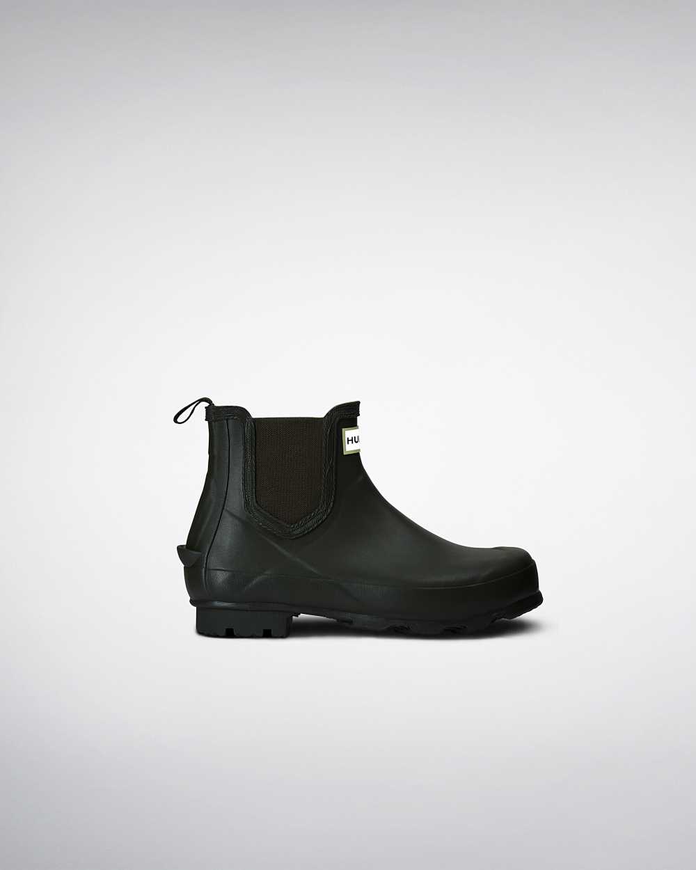 Womens Hunter Norris Technical Chelsea Boots Dark Olive | VJQDZR-930